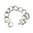 Pulsera barbada Plata 1ªLey  925mm 