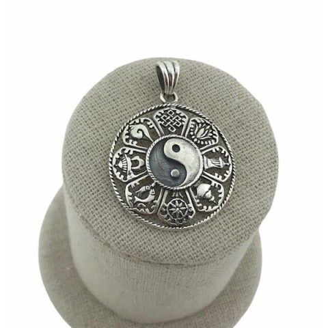 Colgante Yin Yang Feng Shui Plata  1ªLey