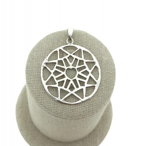 Mandala estrella plata 925 