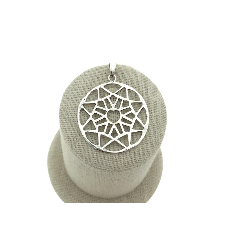 Mandala estrella plata 925 