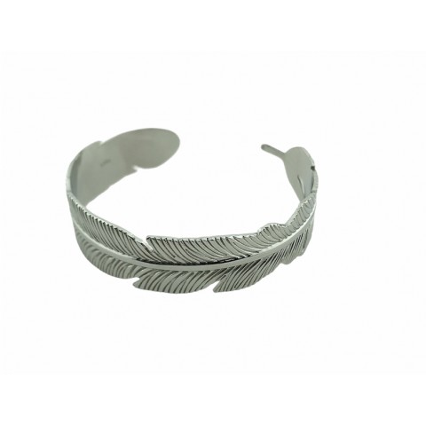 Pulsera acero pluma