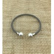 Pulsera acero perla