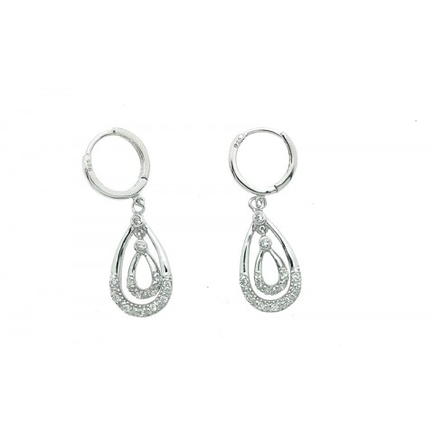 CH-335 Pendientes, Circonitas y Plata 925