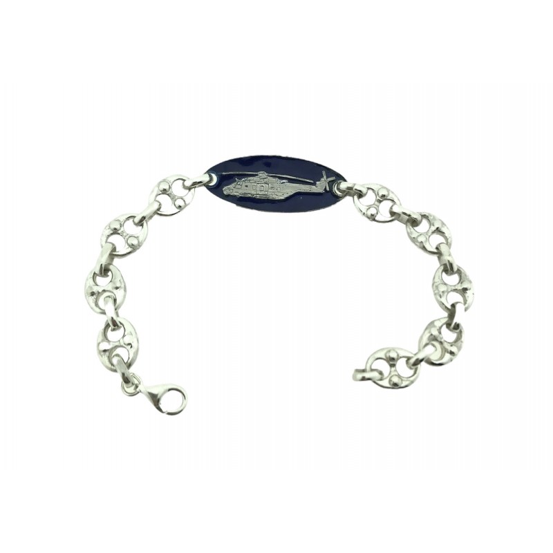 Pulsera NH-90 esmalte y Plata 925 