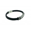 Pulsera acero pico negra 