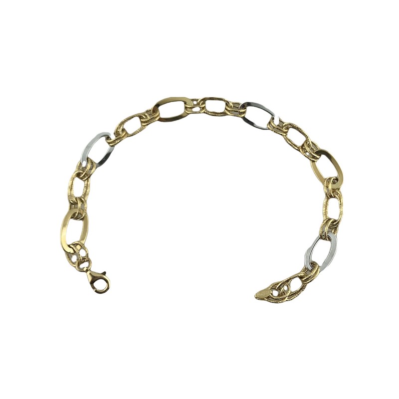 Pulsera bicolor Oro 18K