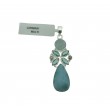 Colgante Larimar multi  plata 925 