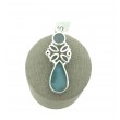 Colgante Larimar multi  plata 925 