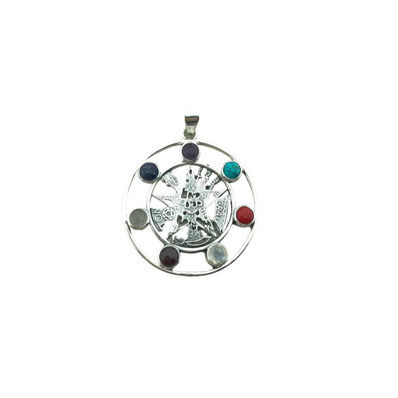 Tetragramatron piedras y plata 925 