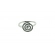 Sortija espiral circonita y plata 925 