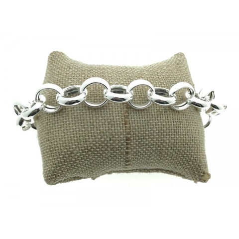 Pulsera rolo plata 925 