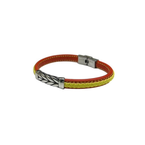 Pulsera acero España trenza