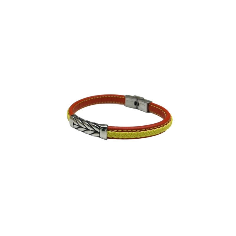 Pulsera acero España trenza