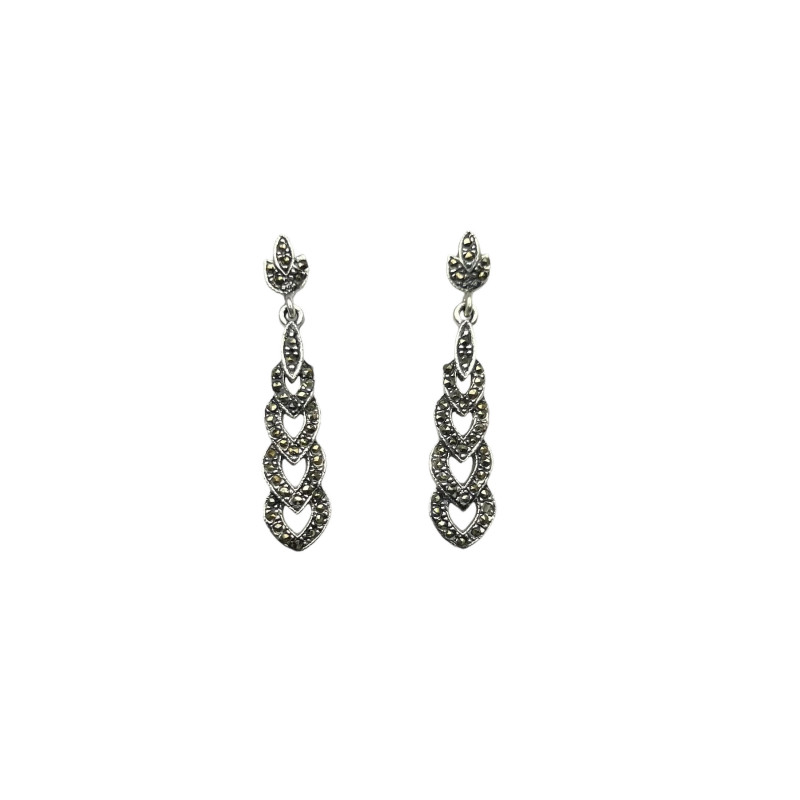 Pendientes marquesitas y plata 925 