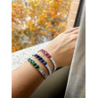 Pulsera circonitas colores y plata 925 