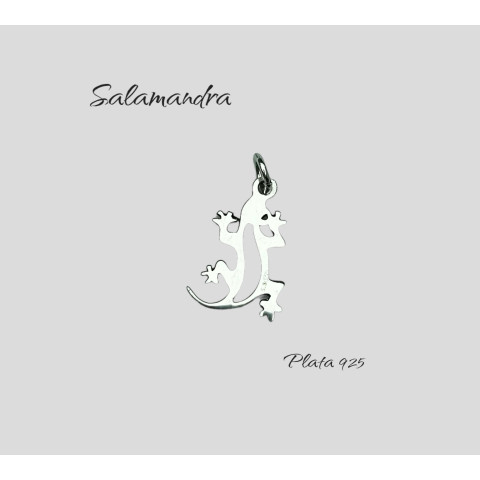 Salamandra colgante plata 925 