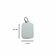 COL085 Chapa Rectangular Plata 925