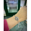 Pulsera rosco grabado plata 925 