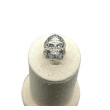 Sortija calavera calada plata 925 