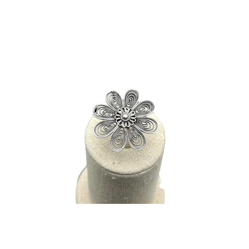 Sortija Flor filigrana Plata 925 