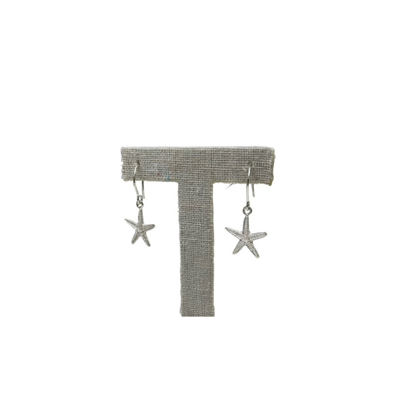 Pendientes Estrella de mar Plata 925 