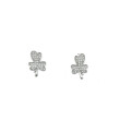  Pendientes Trebol Circonitas y Plata 925