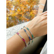 Pulsera circonitas colores y plata 925 