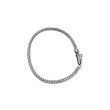 Pulsera trenzada semirígida Plata 925 