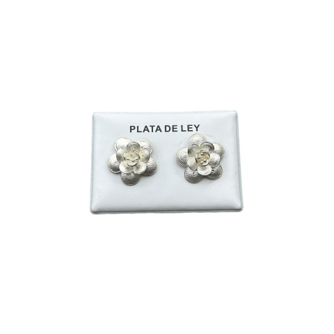 Pendientes flores Plata 925 