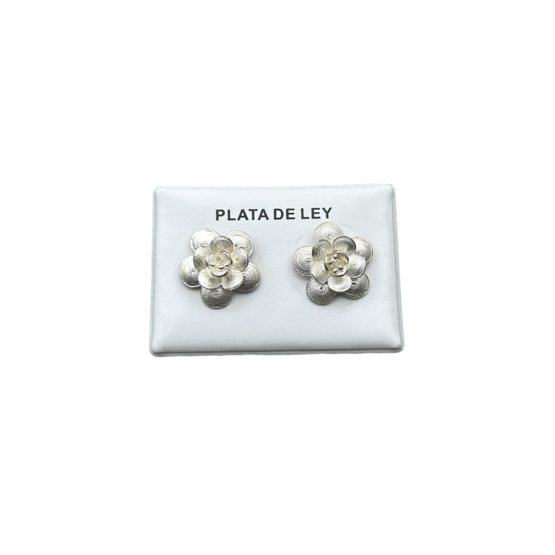 Pendientes flores Plata 925 