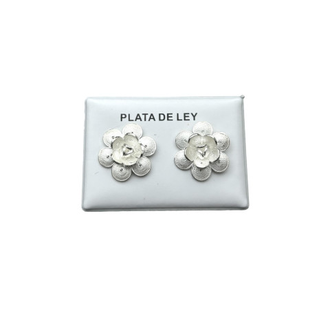 Pendientes flores Plata 925 