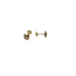 Pendientes circonitas y Oro 18 k