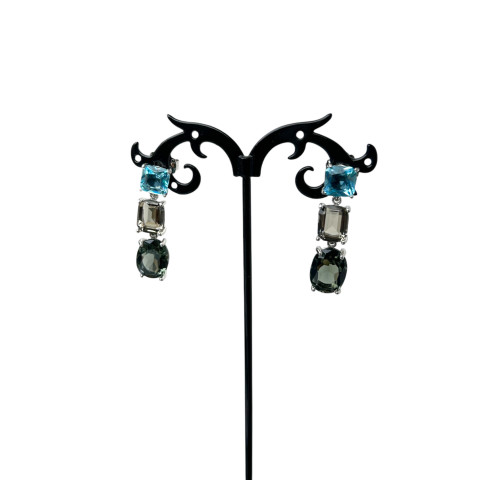 Pendientes circonitas y Plata 925 