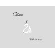 Colgante cisne plata 925 