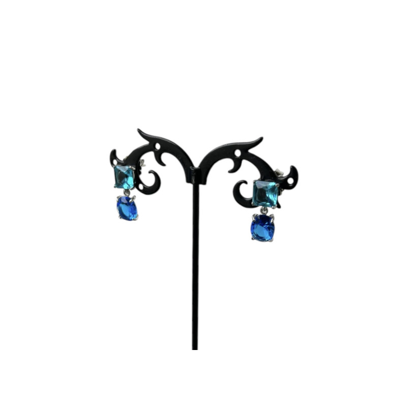 Pendientes circonitas y Plata 925 azules