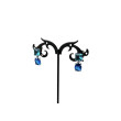 Pendientes circonitas y Plata 925 azules