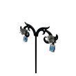 Pendientes circonitas y Plata 925 azules