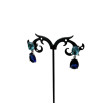 Pendientes circonitas tonos azules Plata 925 