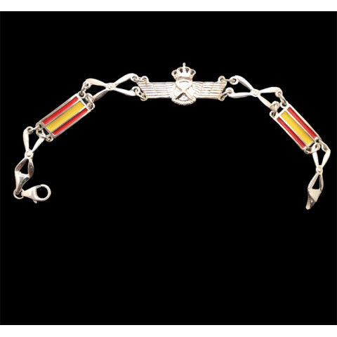 Pulsera Ejercito del Aire Plata 1ªLey 925mm  