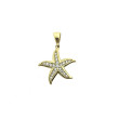 Colgante Estrella Circonitas y Oro 18K