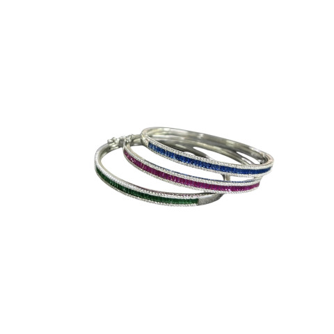 Brazalete circonitas y Plata 925 