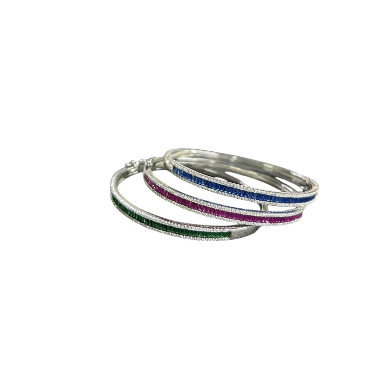 Brazalete circonitas y Plata 925 